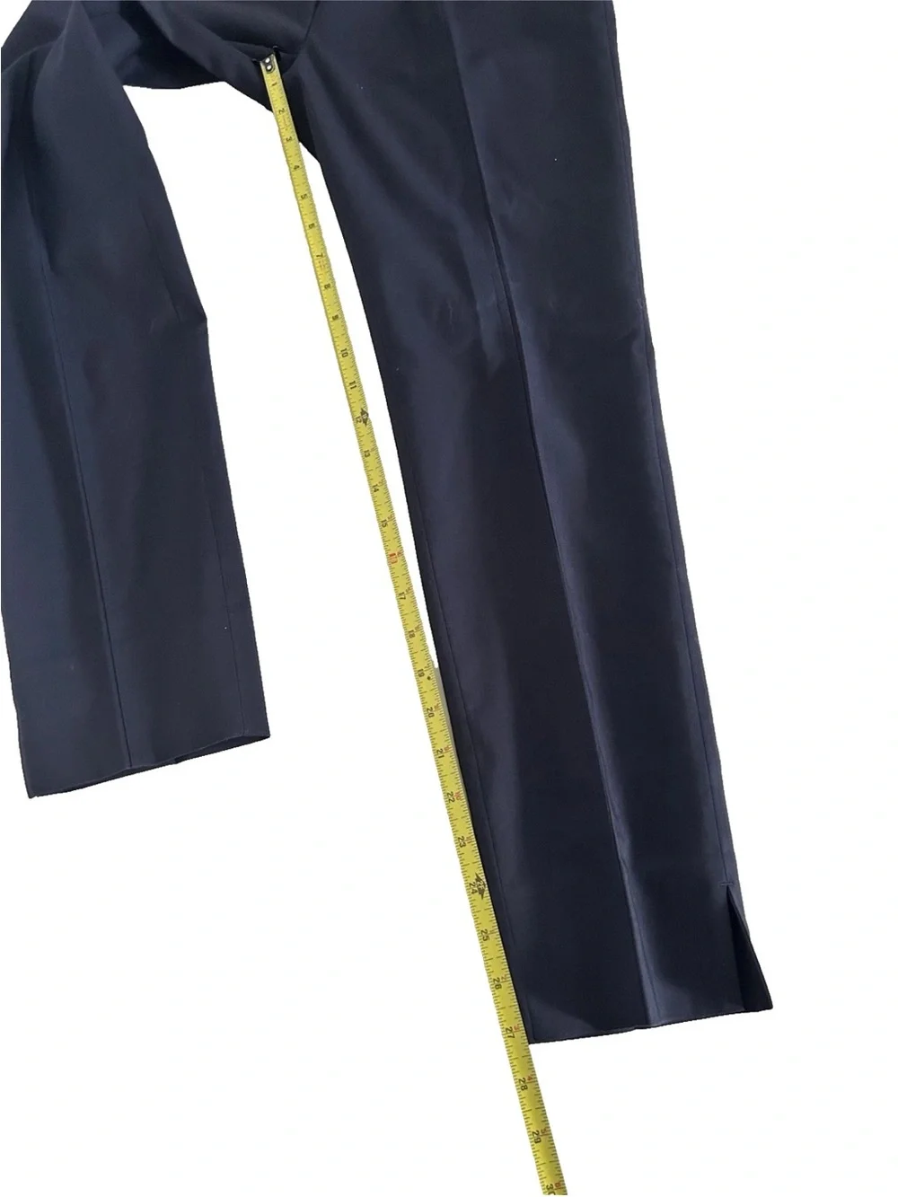 Tory Burch | Callie Skinny Crop Pants Size 4 Navy Blue Slimming Trousers